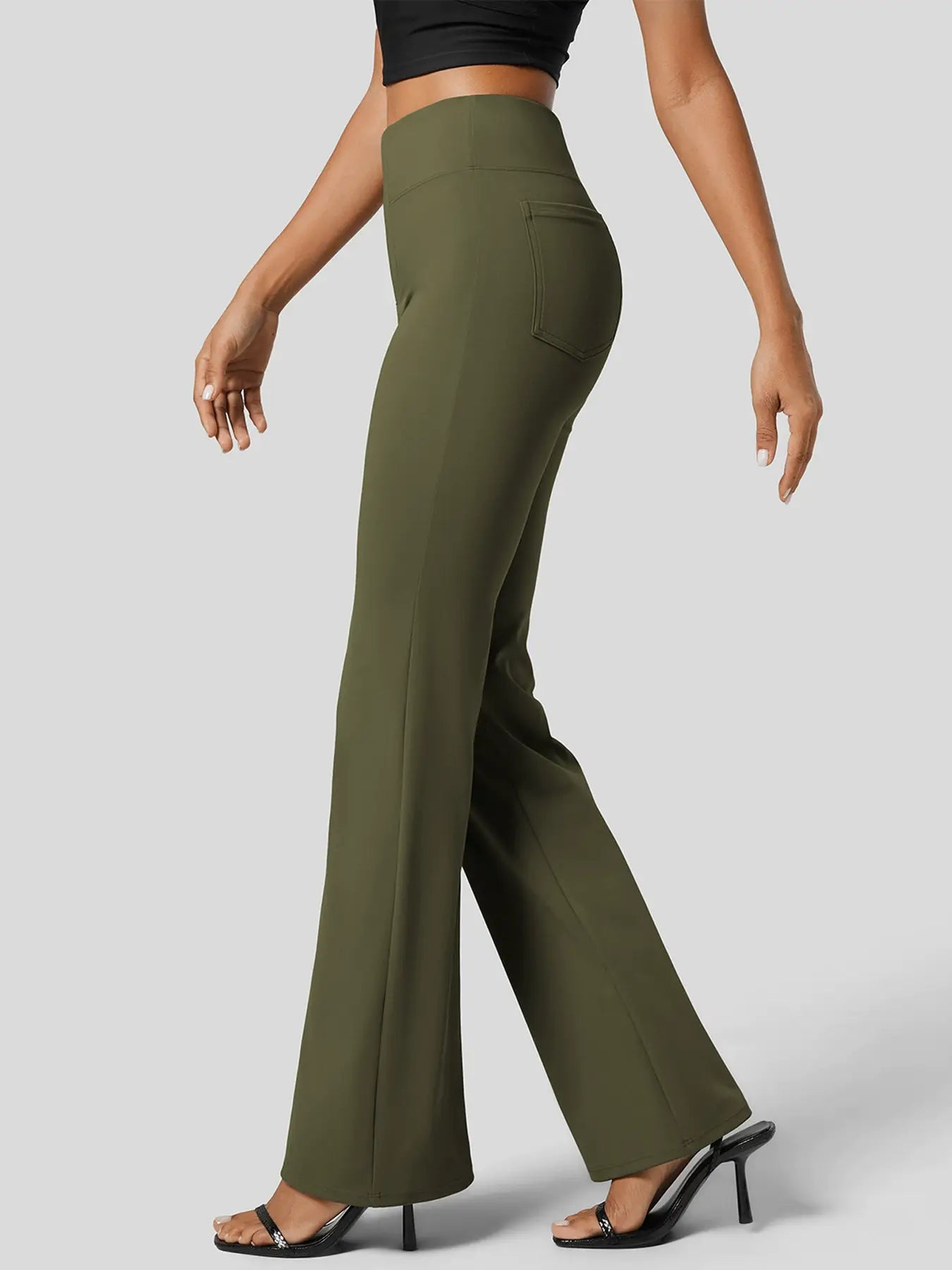 HIP LIFT WIDE LEG PANTS SPORTS MICRO YOGA PANTS