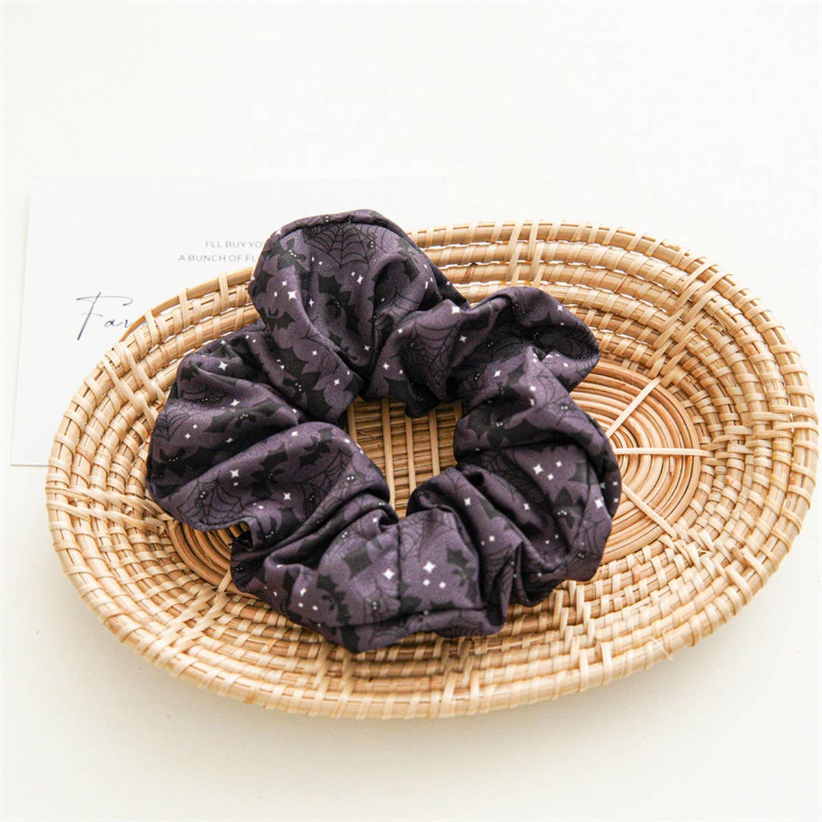 HALLOWEEN PRINTED LARGE INTESTINE HAIR TIE_CWAHA1463