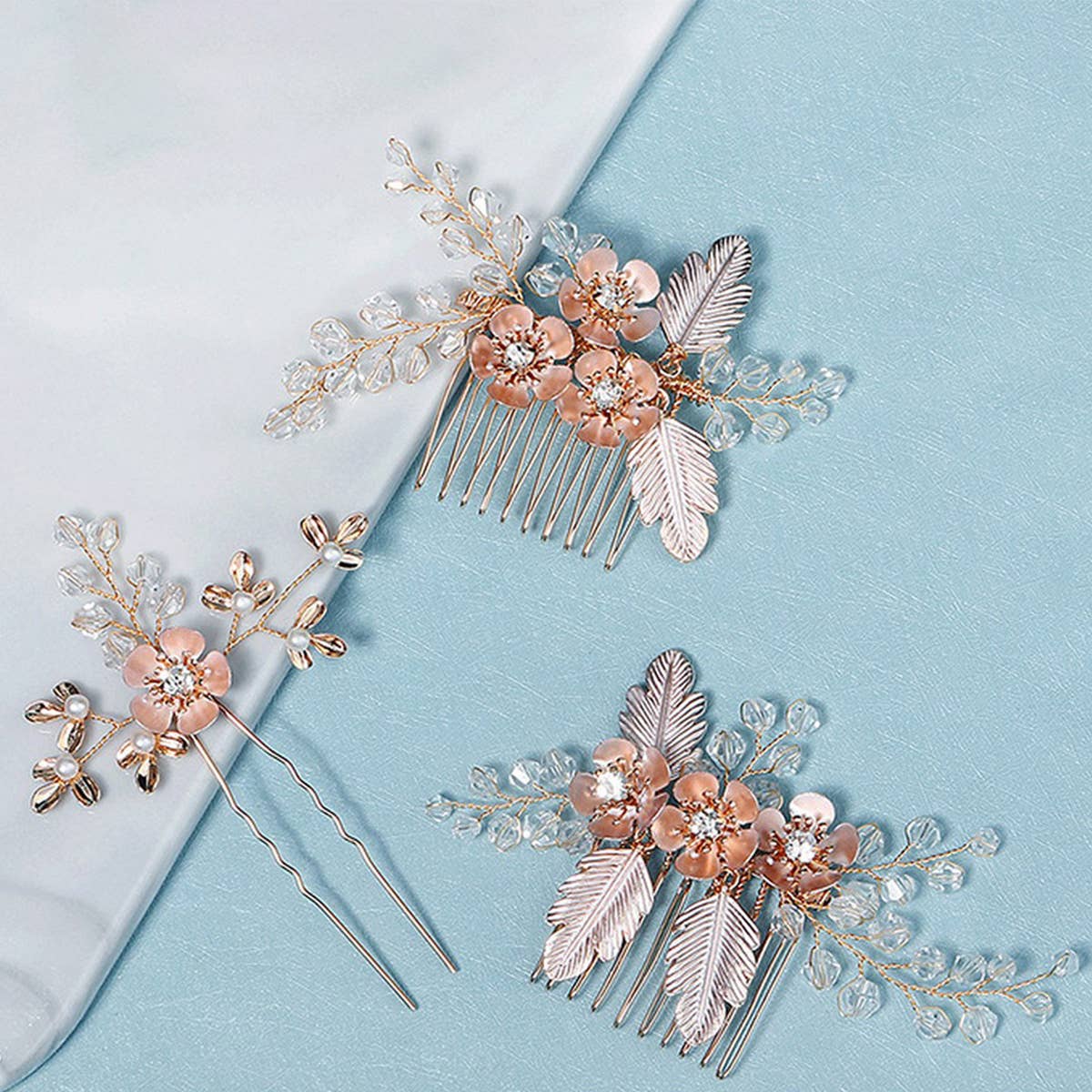 WEDDING HANDMADE FLOWERS BRIDAL HAIR ACCESSORIES