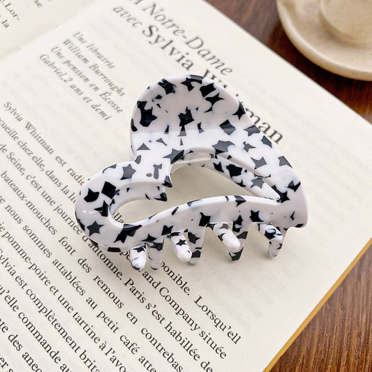 Sweet Heart Hair Claw, Chic Acetate Bun Clip_CWAHA0733