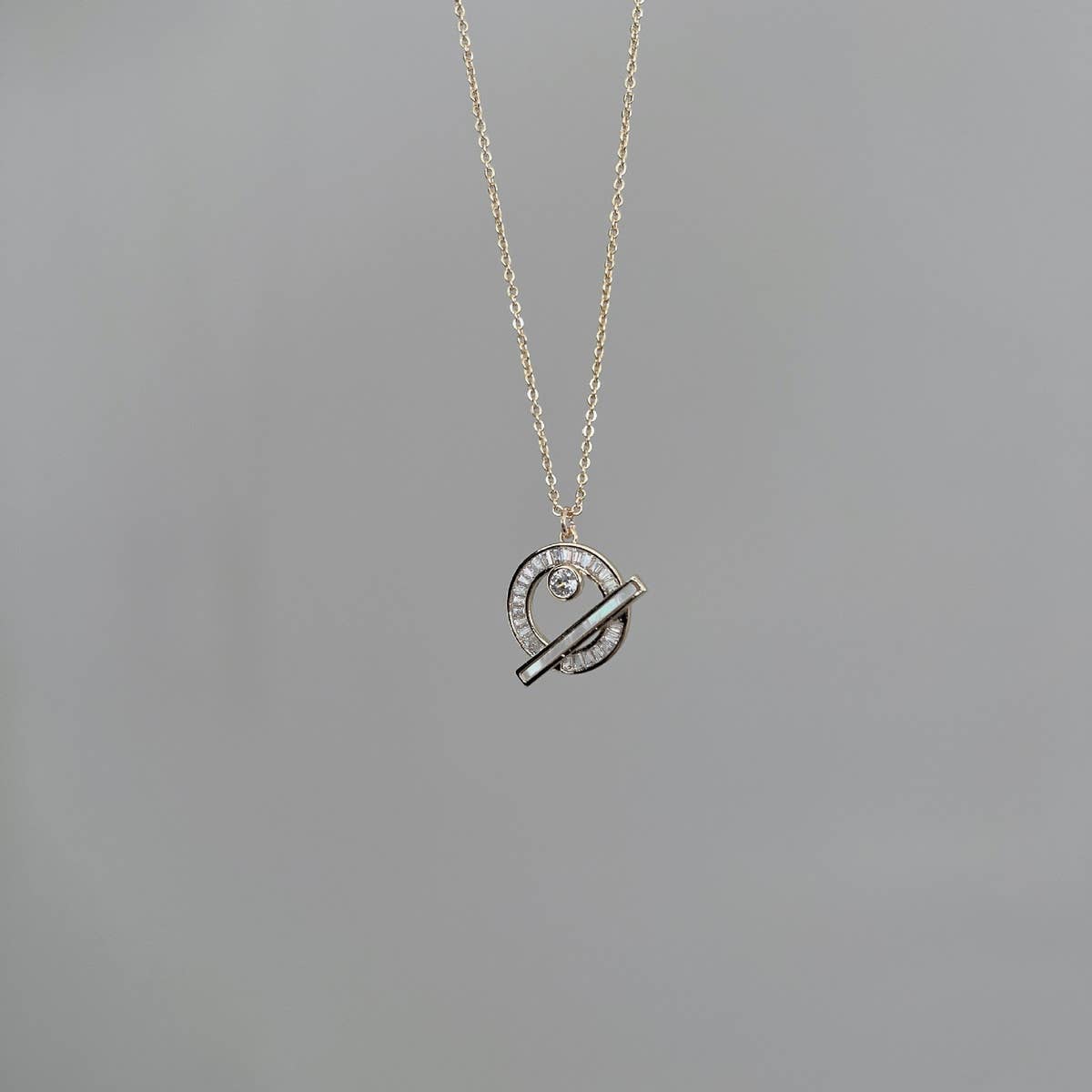 2024 SPRING AND SUMMER RING ZIRCON SHELL NECKLACE_CWAJE1259