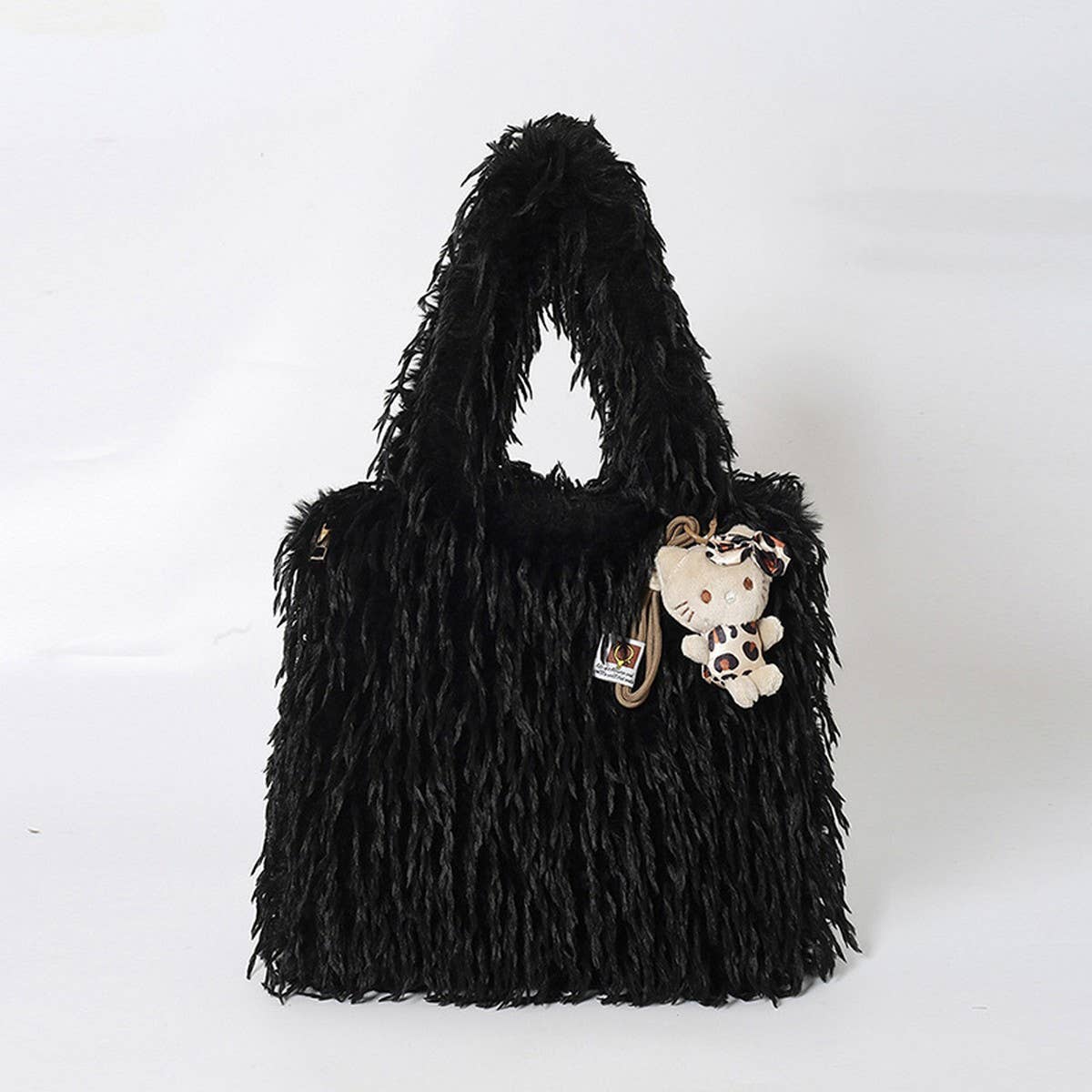 Soft Lamb Fur Tote Bag Women Fashion Handbag_CUAB00575