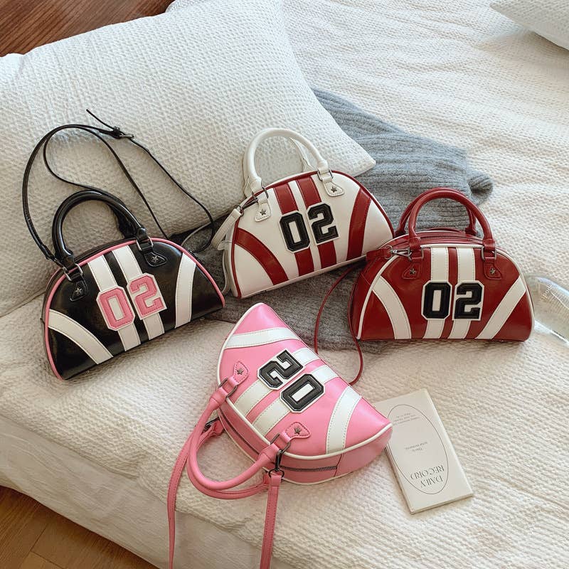 Fashionable patchwork niche and versatile handbag