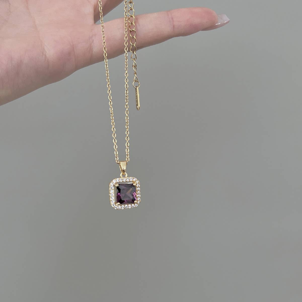 2024 SPRING AND SUMMER SIMPLE PURPLE NECKLACE_CWAJE1255