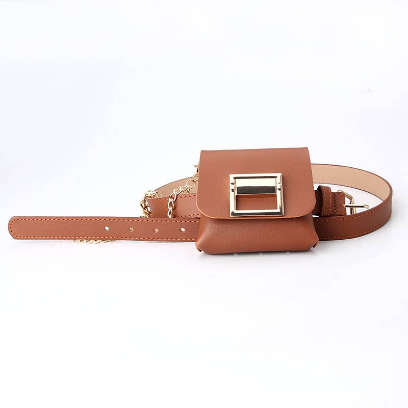 Golden chain fashionable women's belt