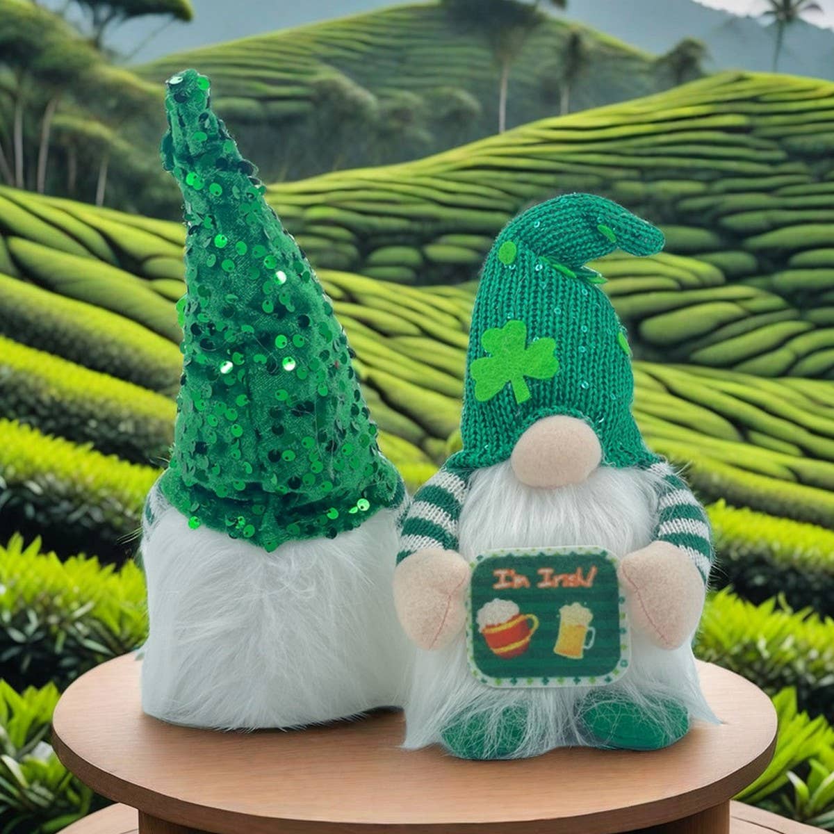 ST. PATRICK'S DAY FACELESS DOLL RUDOLPH ORNAMENT_CWMM3456