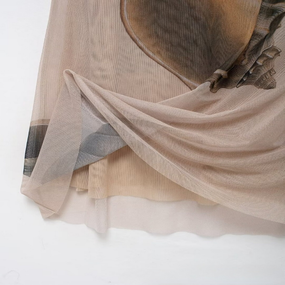 Seashell Mesh Dress - Elegant French Design