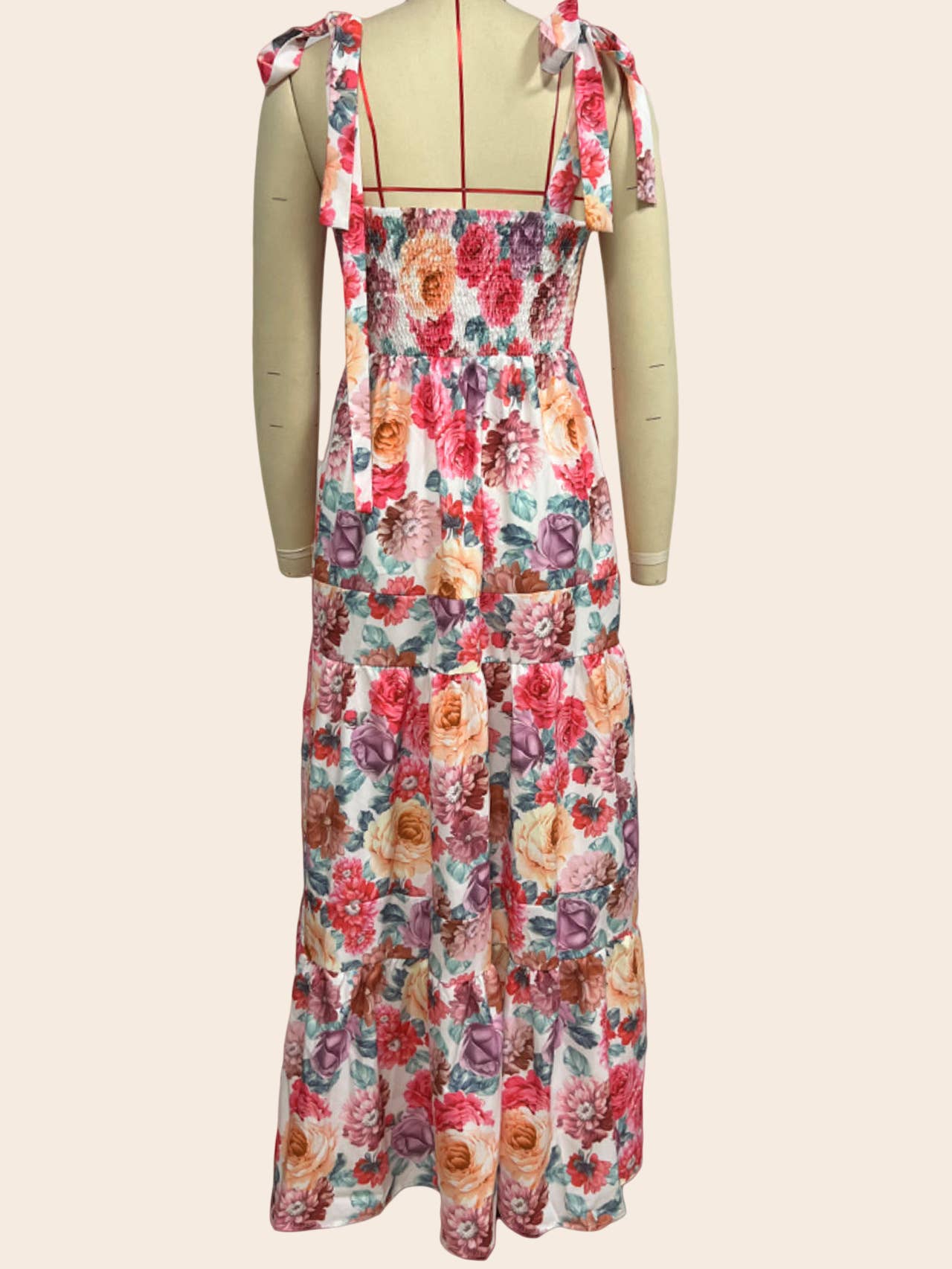 Fashion casual one-shoulder floral halter dress