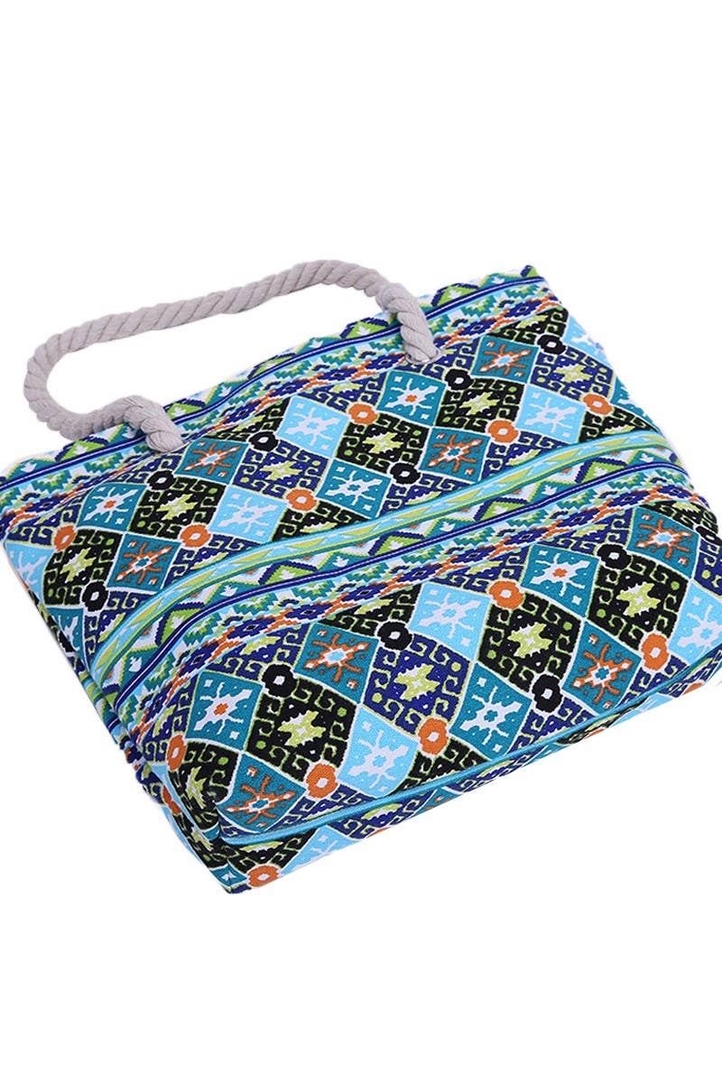 DANDY PATTERNED LIGHT BEACH BAGS_CWAB303