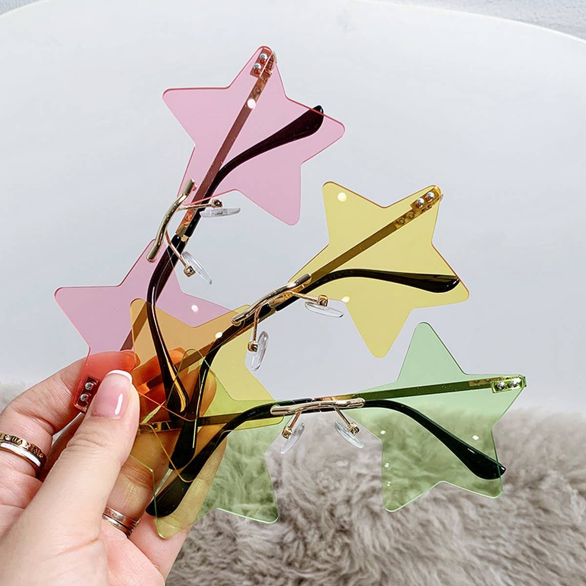 STAR SHAPEDR SUNGLASSES FASHION PARTY GLASSES_CWASG0348