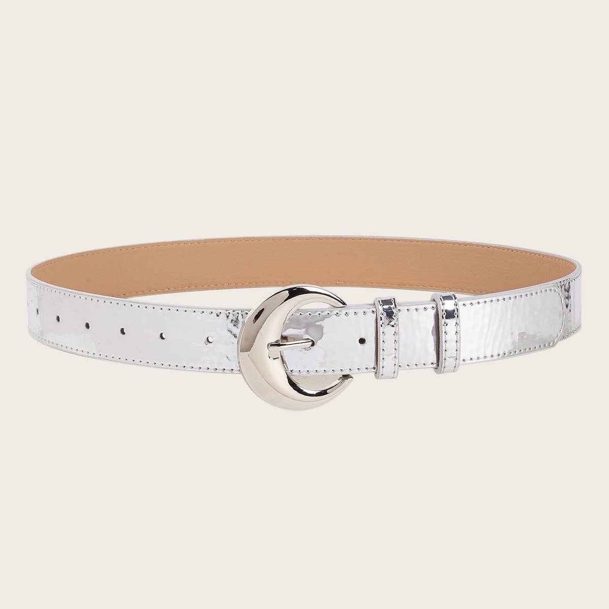 CWABE0556_SIMPLE SILVER BELT