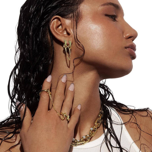 Fashionable And Exquisite Earrings With Chain_CWAJE5128