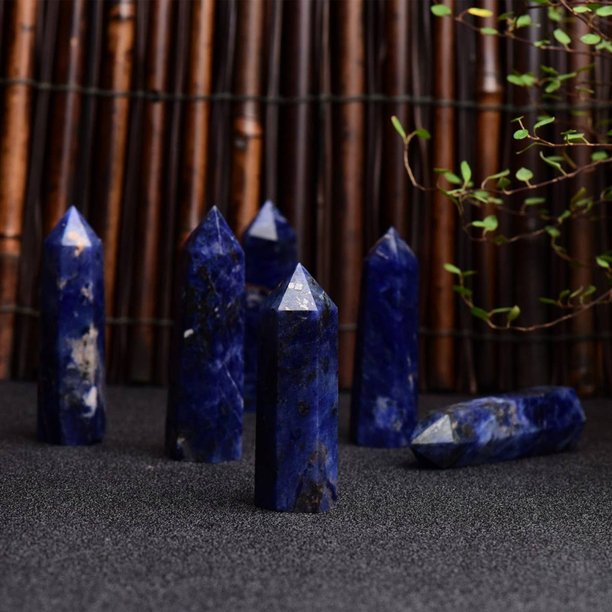 Natural Blue Lace Agate Crystal Tower