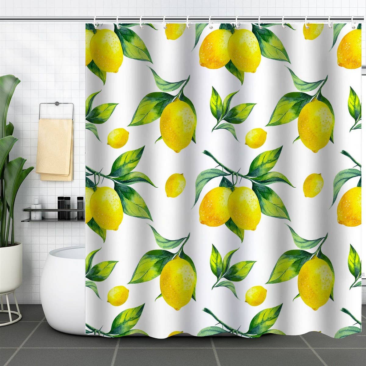 DIGITAL PRINTING FRUIT ISOLATION SHOWER CURTAIN