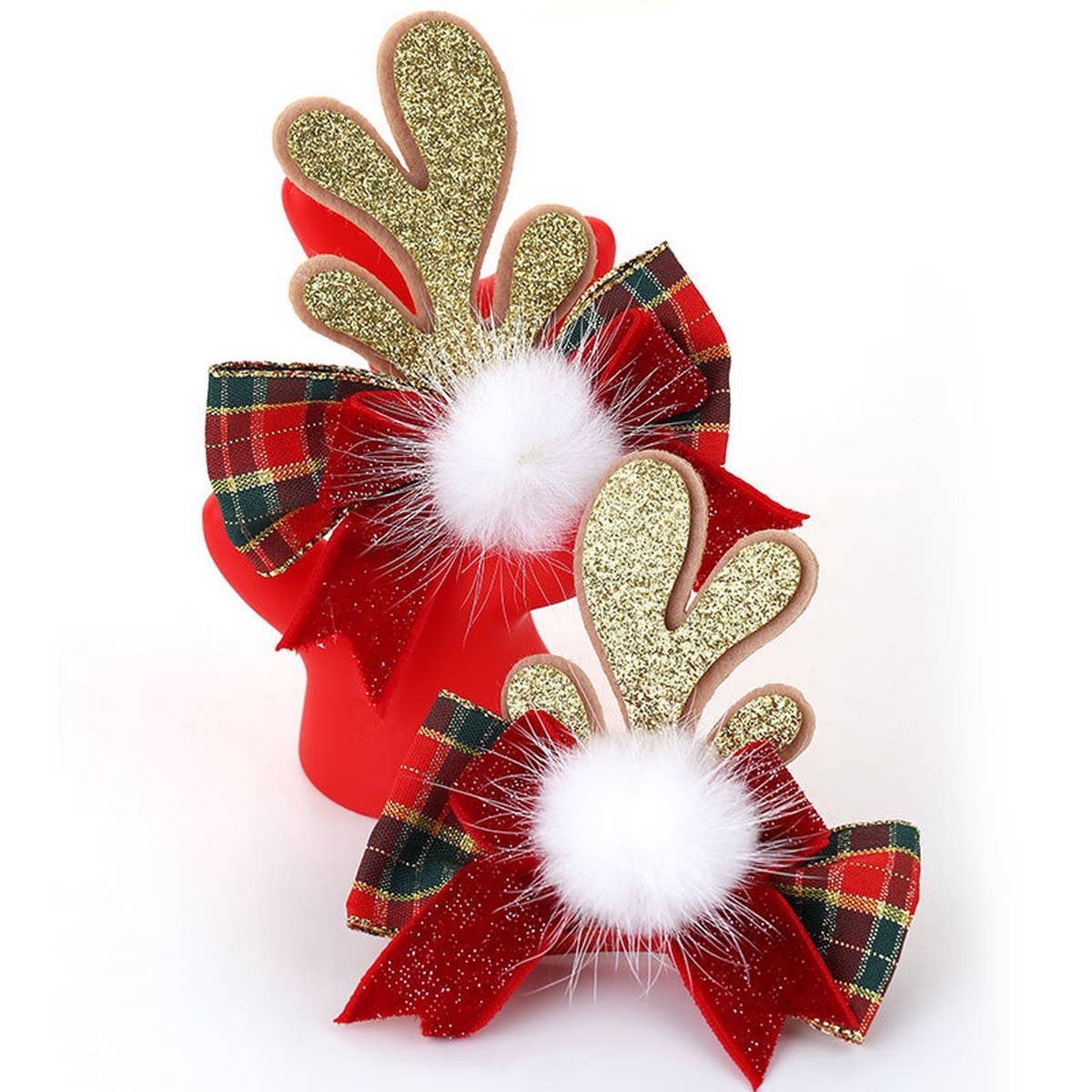 Christmas Reindeer Antler Headband ? Cute Fabric