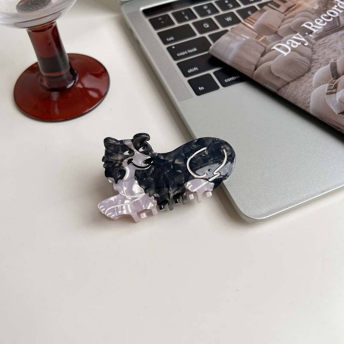 Cartoon Dog Acetate Hair Claw Clip for Girls_CWAHA5780