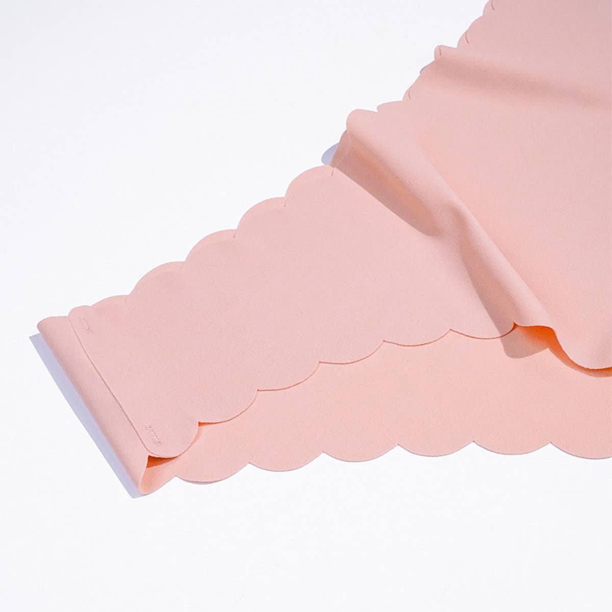 WOMEN MID-WAIST WAVY LACE ICE SILK PANTIES