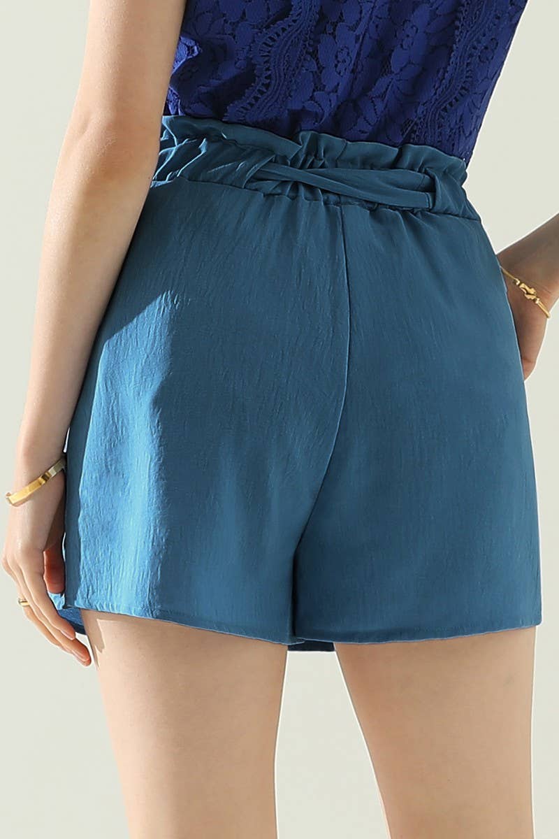 CWBSP155_HIGH WAIST PANTS WITH BELT AND SLANT POCKETS