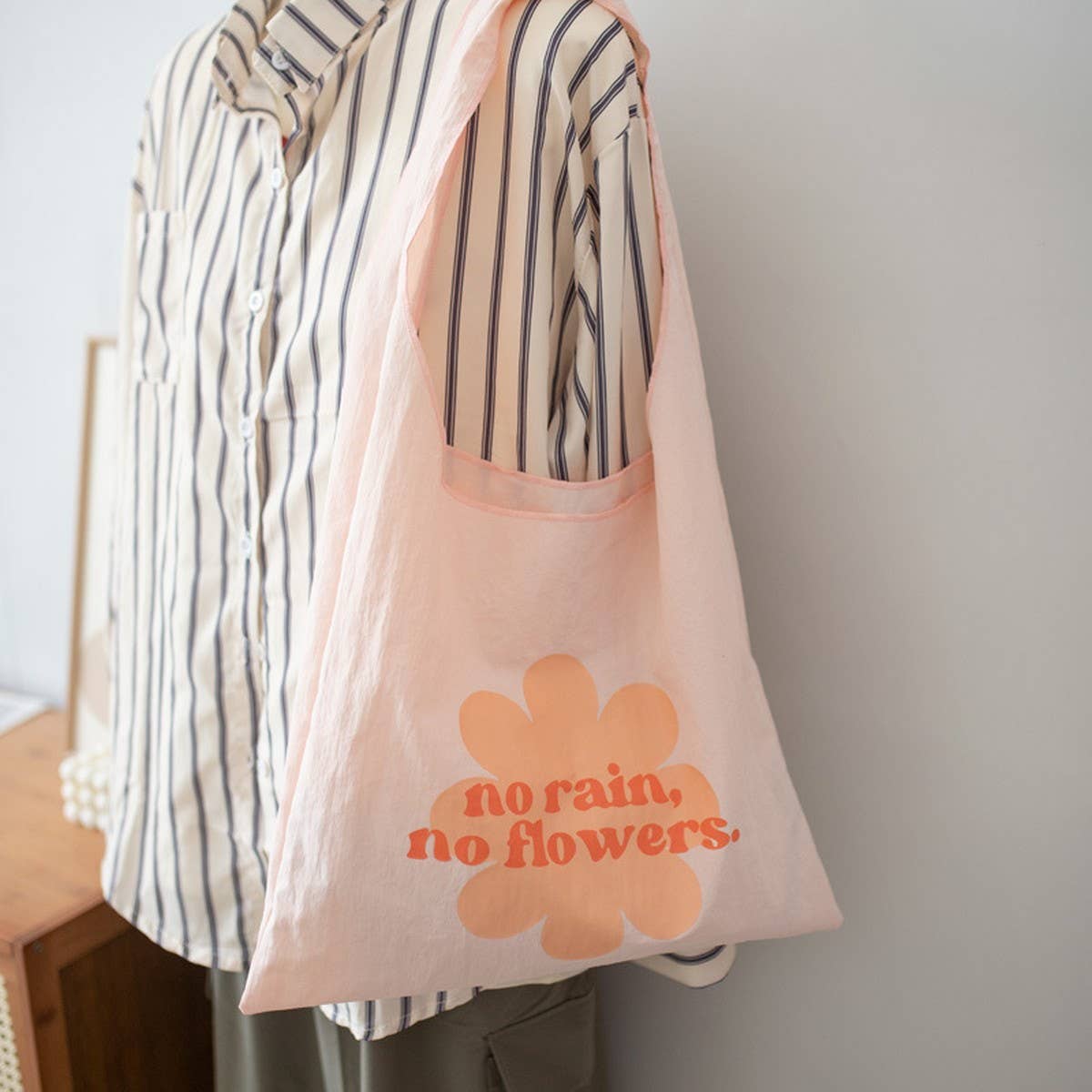 Fresh Letter Print Canvas Tote Bag for Students_CWAB5637
