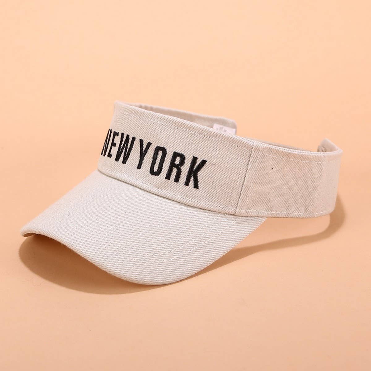 Embroidered Letter Visor Hat - Summer Sunshade Cap_CWAH3284