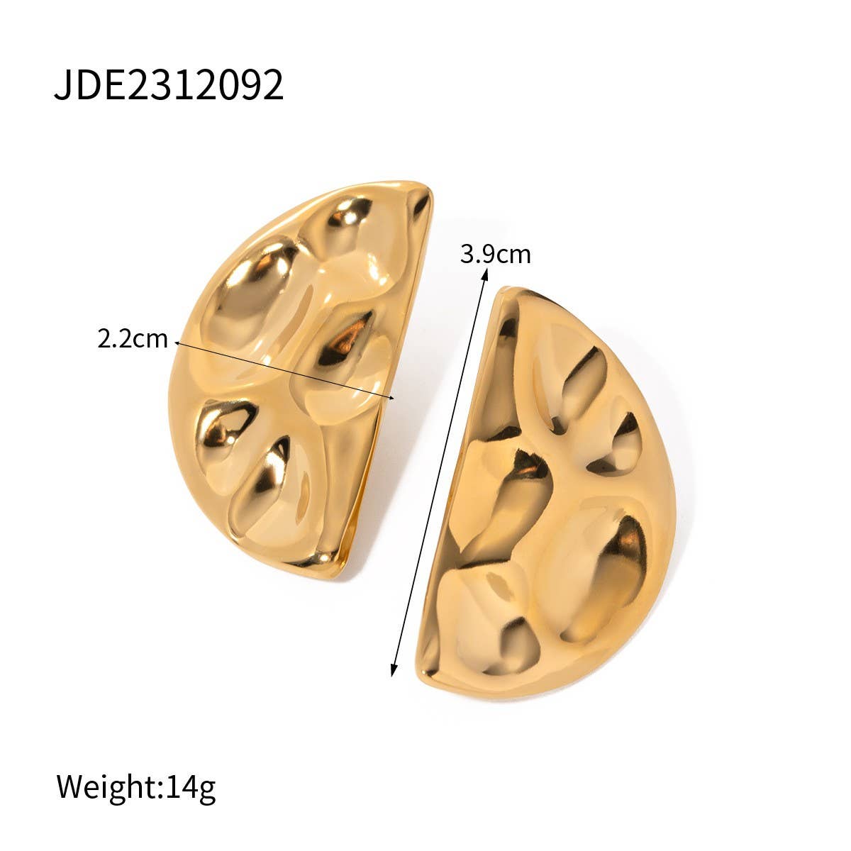 HIGH-GRADE 18K GOLD STAINLESS STEEL EARRINGS_CWMM2358