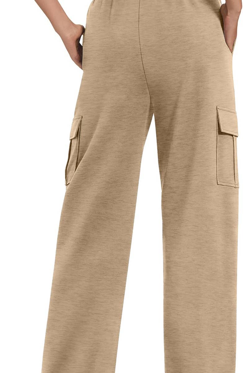CWBMP0189_CARGO LOOSE SPORTS WIDE LEG POCKET PANTS