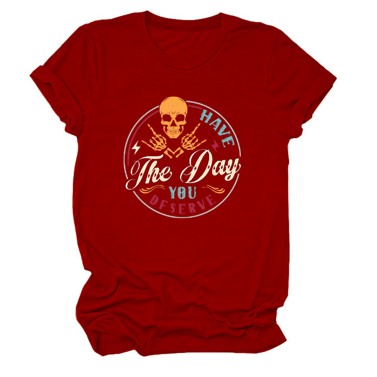 Loose Fit Crew Neck Tee ??Women?™s Casual Wear_CWTTS1529