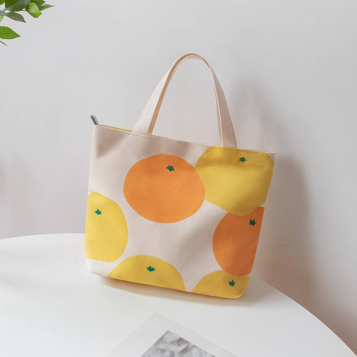 Cute Canvas Lunch Tote Bag for Students, Small_CWAB5673