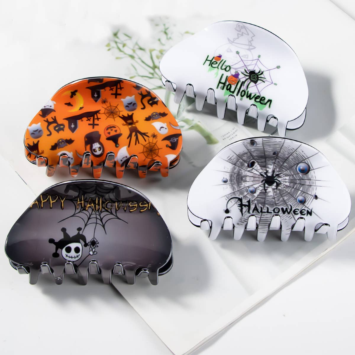 HALLOWEEN EDITION PRINTED HAIRPIN HEADPIECE