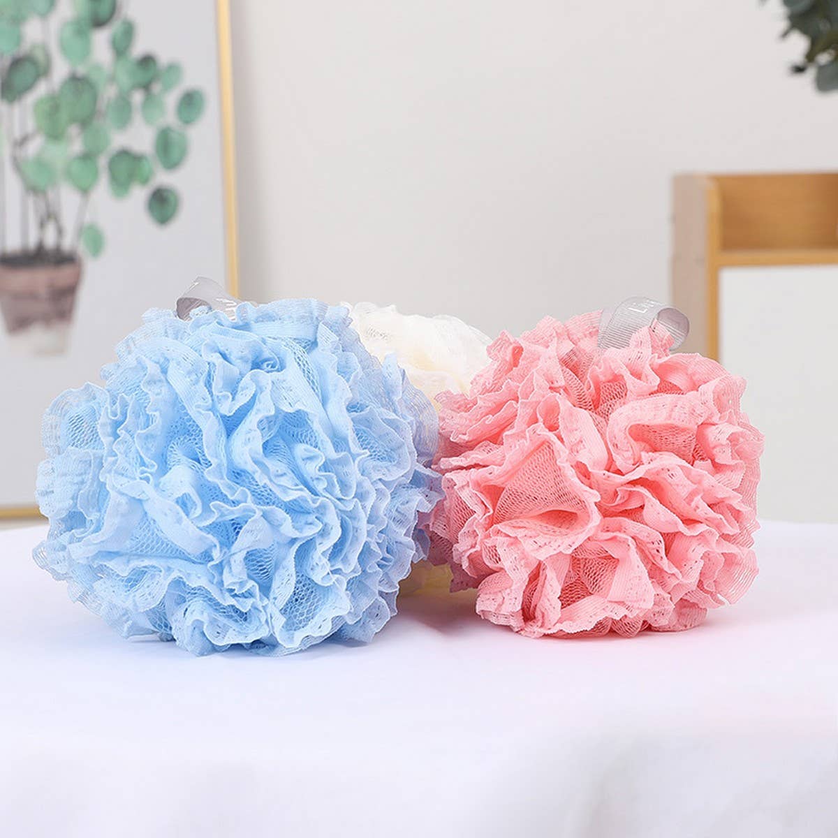 BATH POUF LACE NON-FRAGILE SOFT BATH BALL_CWMM3387