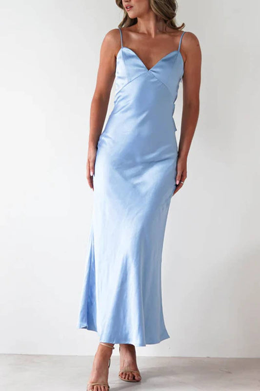 CWDHL0931_SEXY SUSPENDER FASHIONABLE BACKLESS DRESS