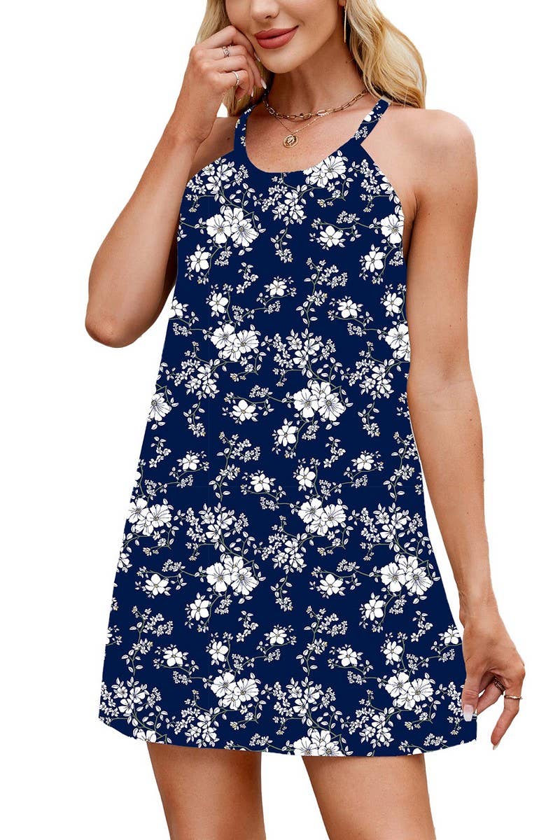 CWDSD7421_NEW SUMMER CASUAL SLEEVELESS VEST DRESS
