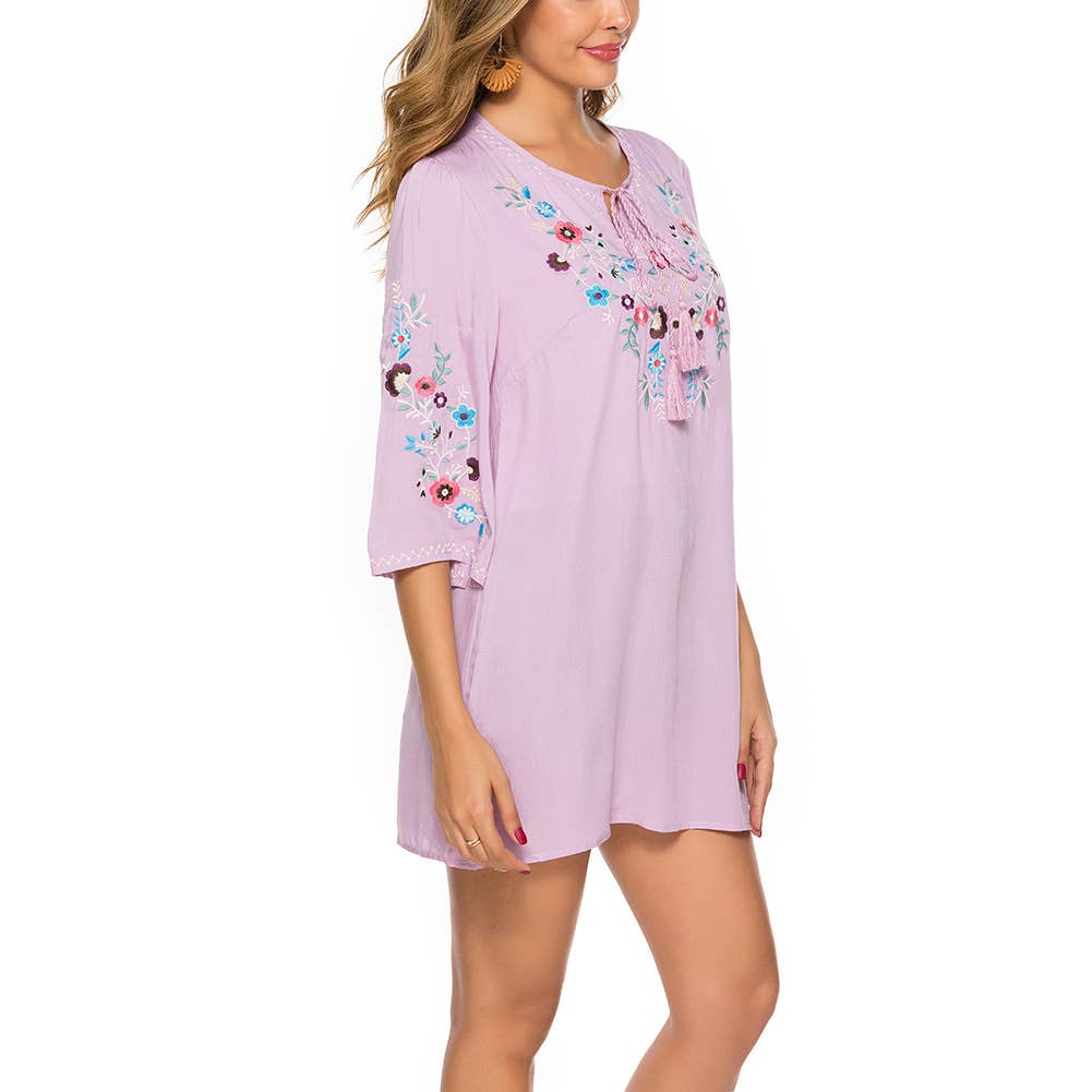 Loose vintage French dress