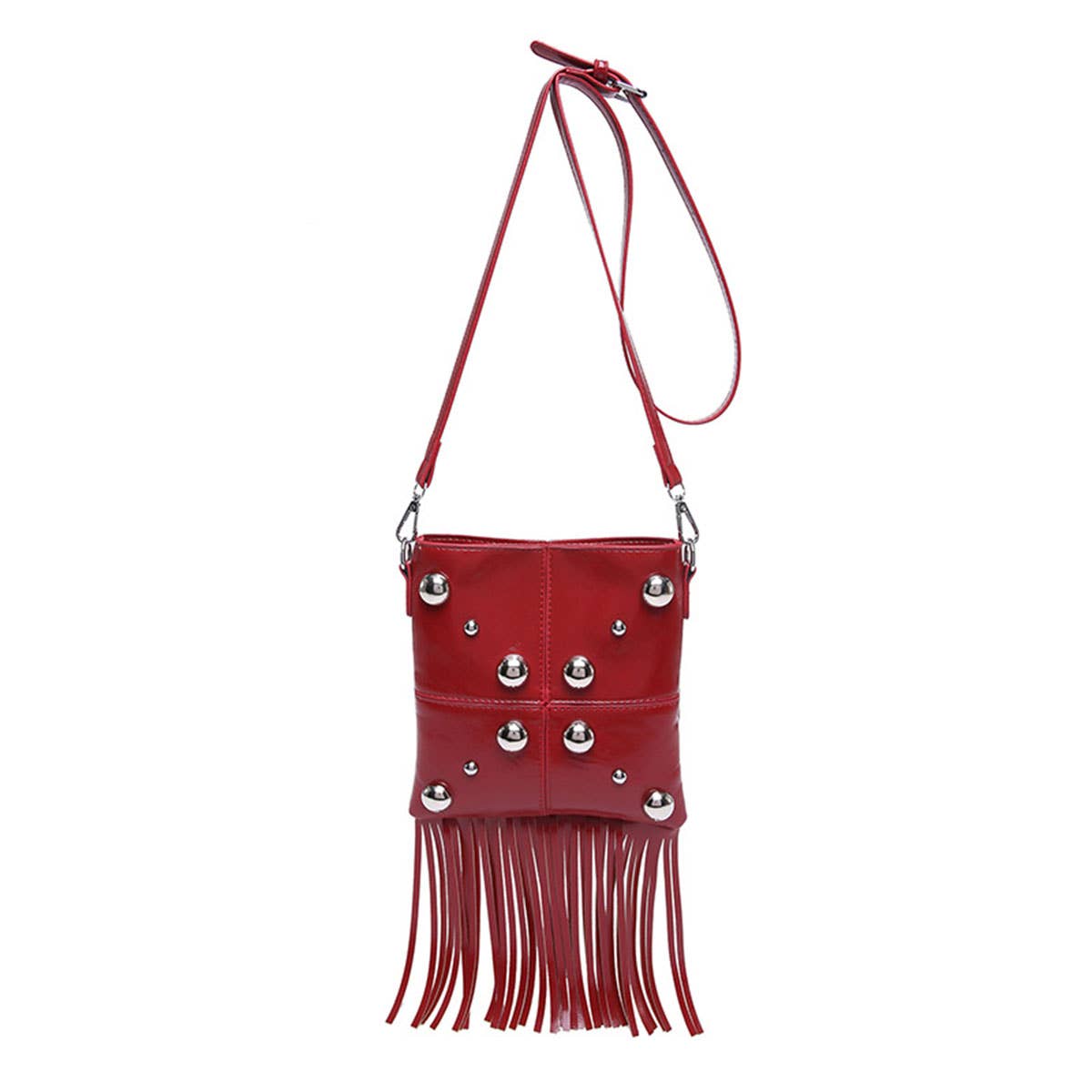 Personalized tassel trendy crossbody square bag