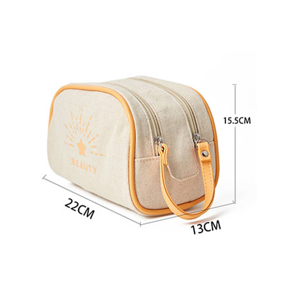 PORTABLE CANVAS WASH AND ORGANIZE BAG MAKEUP BAG_CWAB1454