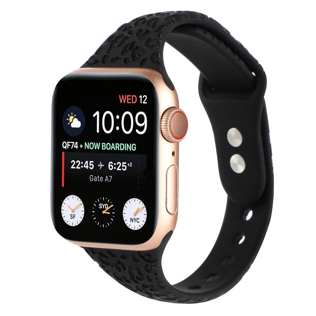 APPLE WATCH9-1 ENGRAVED LEOPARD PRINT STRAP IWATCH8_CWWW0070