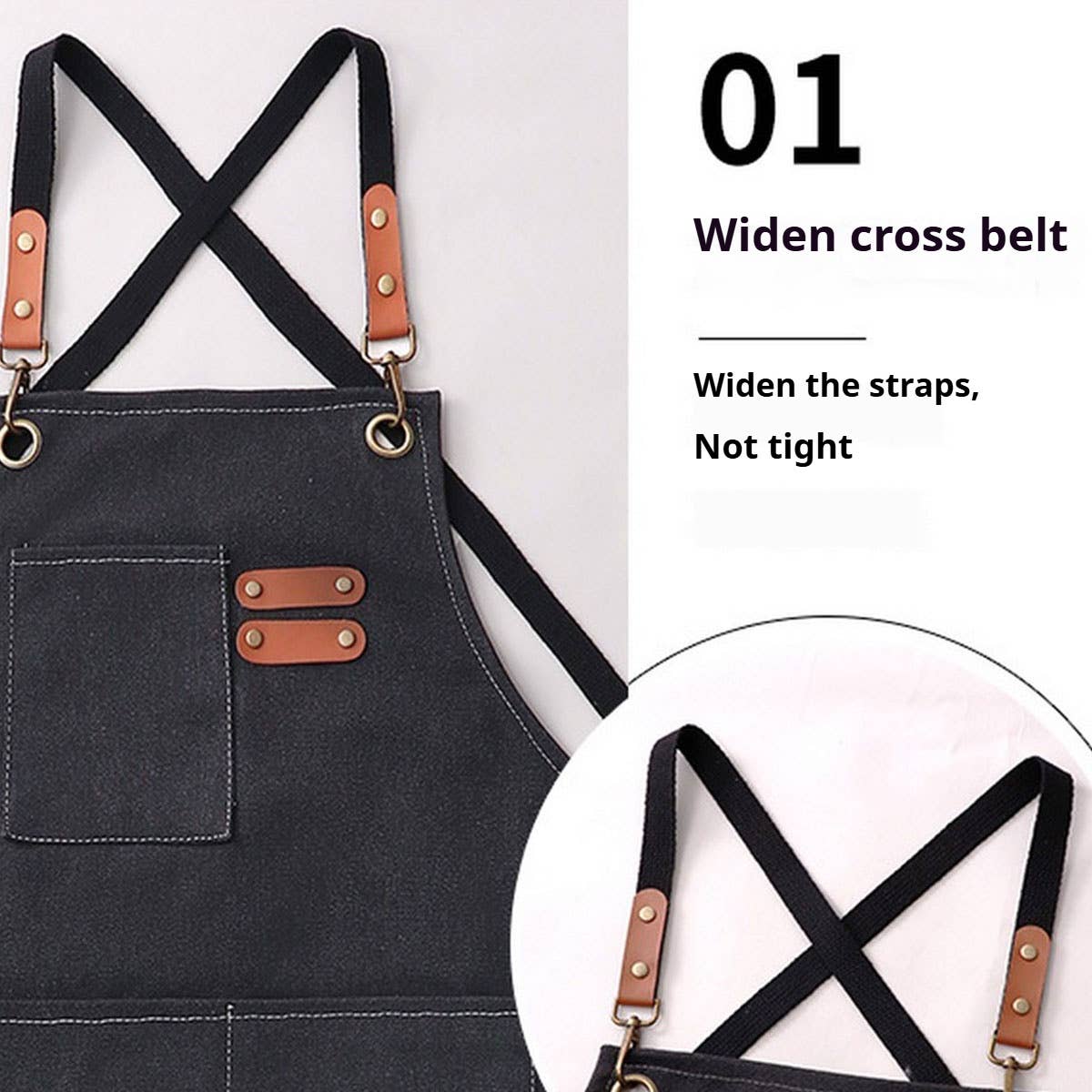 Custom Cotton Canvas Kitchen Apron for Women