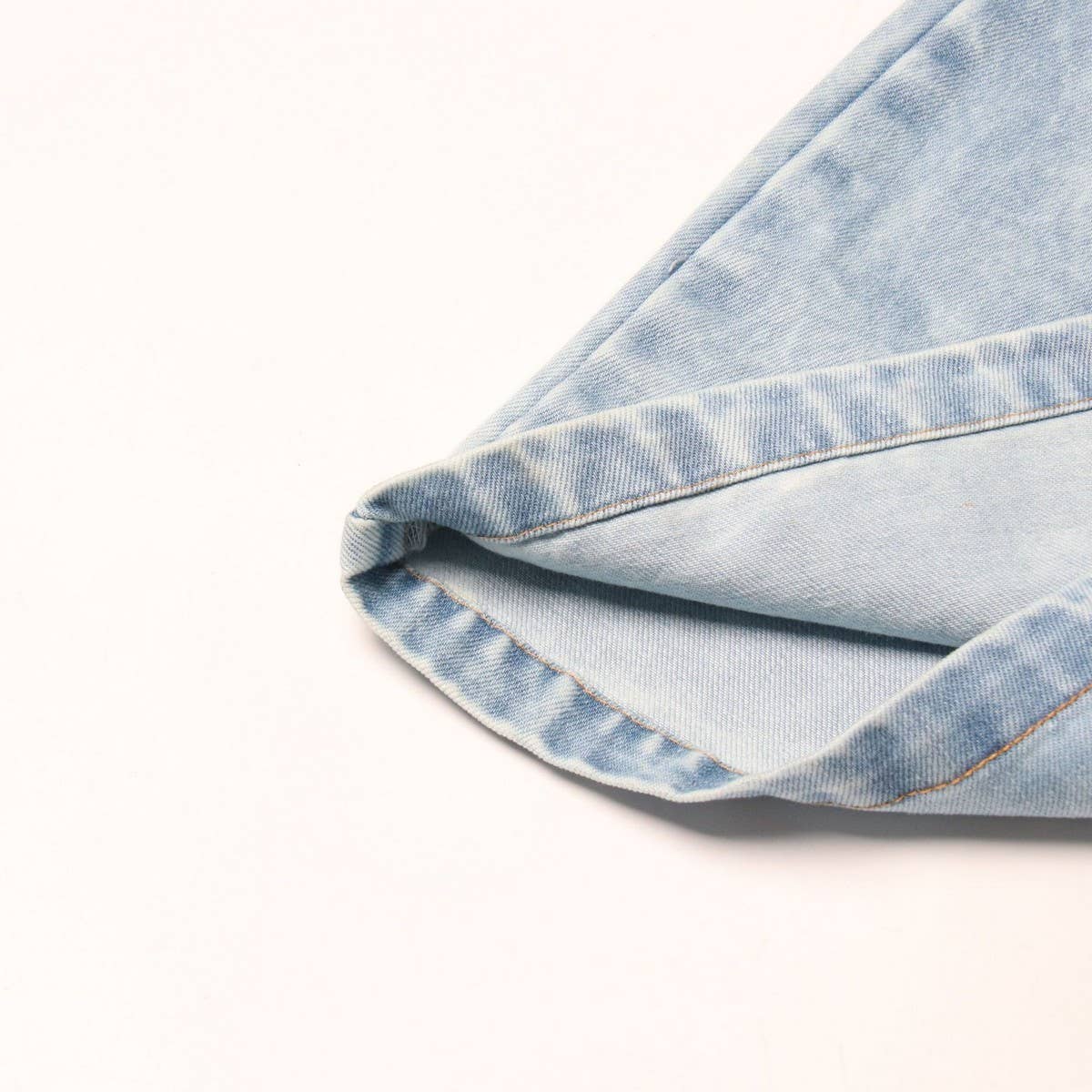 FASHIONABLE DENIM PATCHWORK CASUAL PANTS_CWJP0204