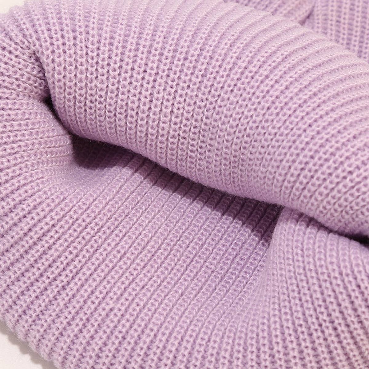 SIMPLE WOOL KNITTED HAT_CWAH1585