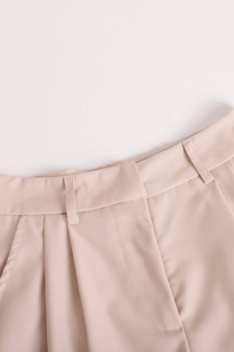 CWBSP0507_CASUAL LOOSE FIT SLIMMING 5-INCH BLAZER SHORTS