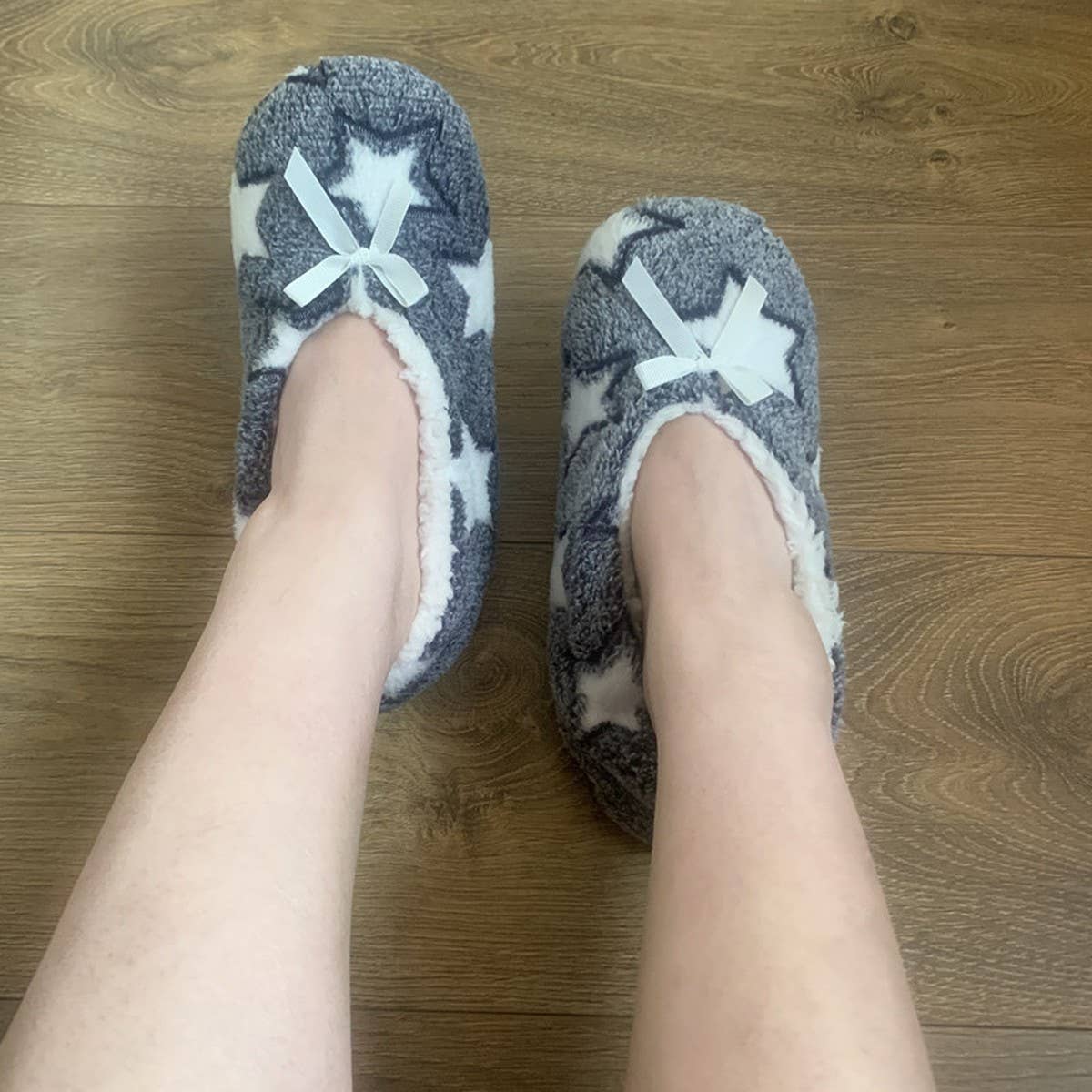 CORAL FLEECE PRINTED SOFT-SOLED SOCKS SLIPPERS