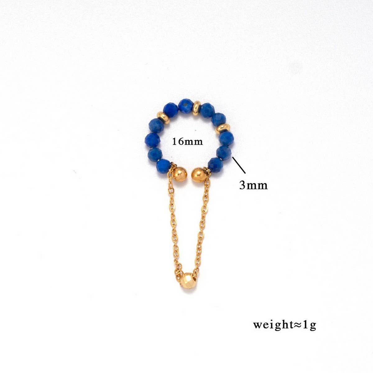 Natural Stone Ear Cuff for Non-Pierced Ears