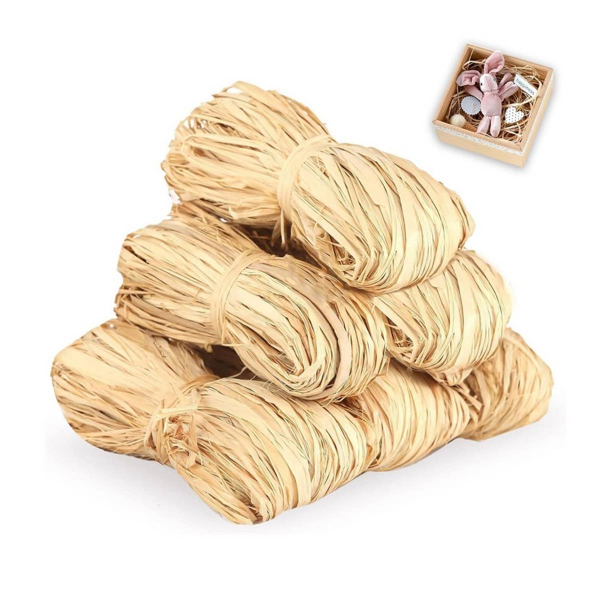 CWMM10267_NATURAL RAFFIA GRASS FOR BOUQUET WRAP DIY