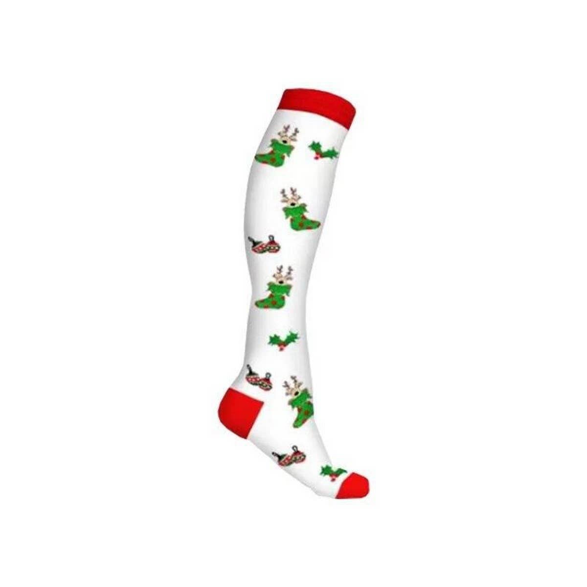 WOMEN'S CHRISTMAS COMPRESSION SOCKS SPORTS