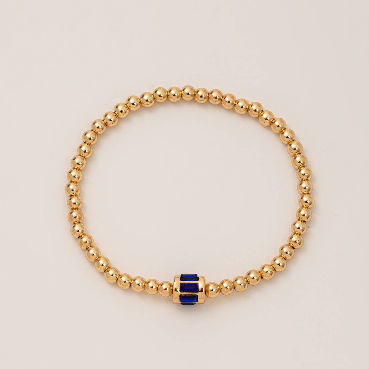 Bead Birthstone Bracelet December- Zircon Charm_CWMM6959