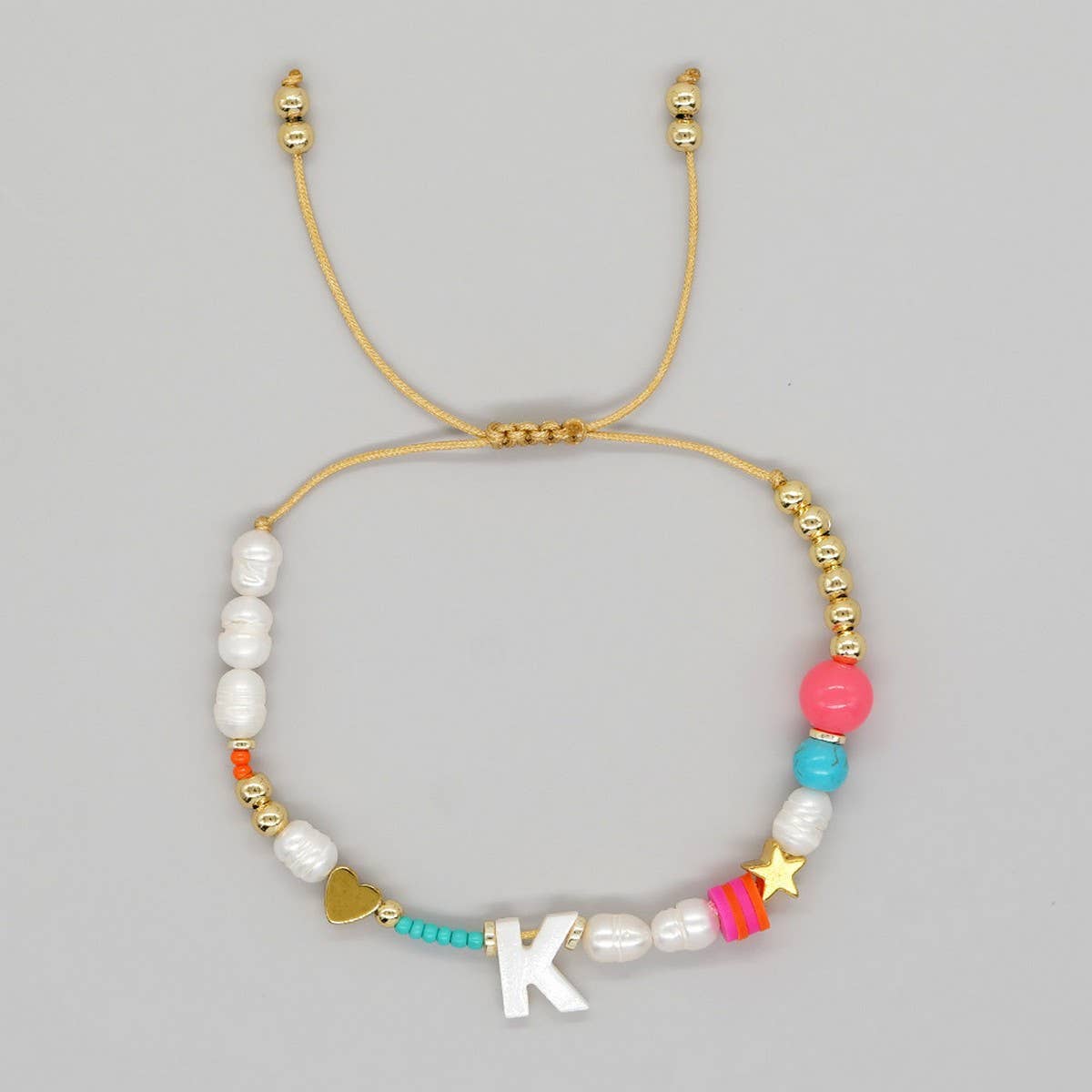 FASHION HAND-WOVEN LETTER PEARL BRACELET_CWMM3812