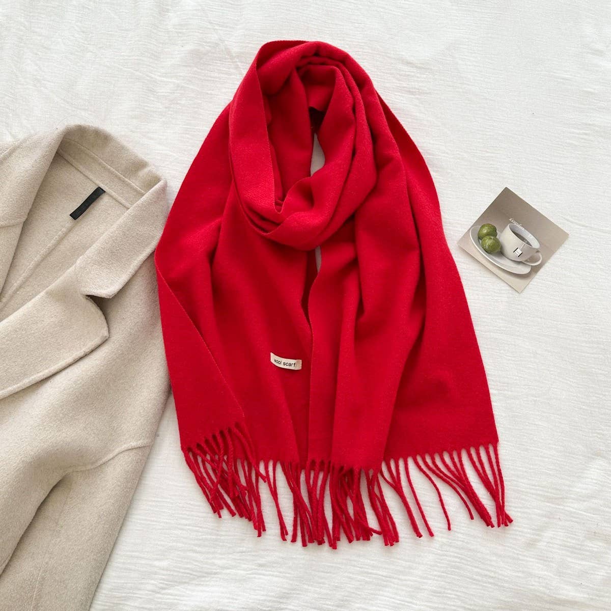 CWASC03137_SOLID WOOL WIDE SCARF WITH TASSELS FOR WOMEN MEN