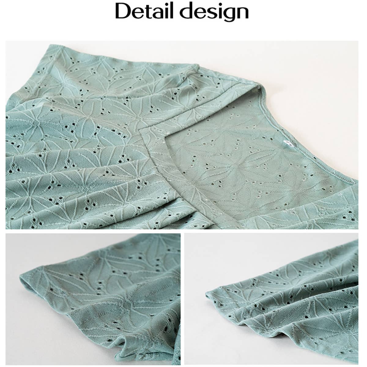 SQUARED NECK RUFFLED HOLLOW OUT T SHIRT TOP_CWTBLS0518