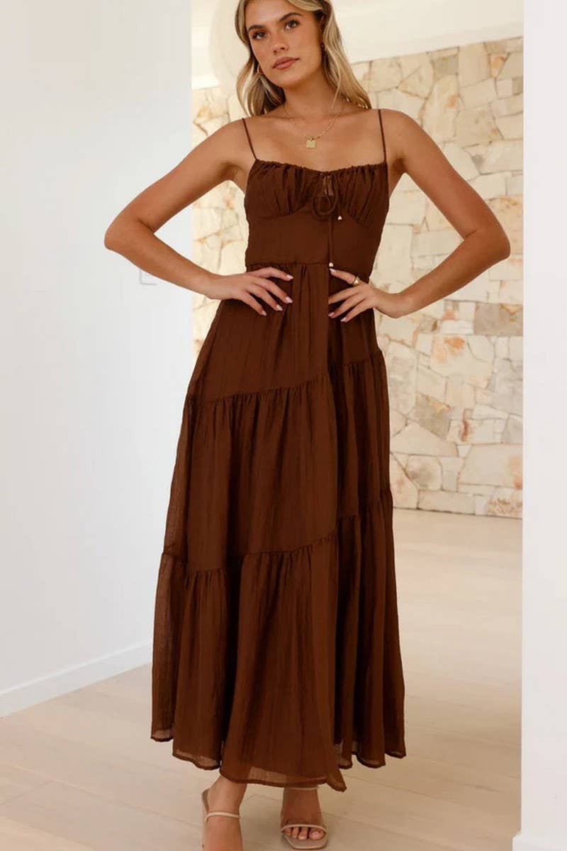 CWDMD5650_SLEEVELESS BACKLESS TIE STRAP MAXI FLARE DRESS