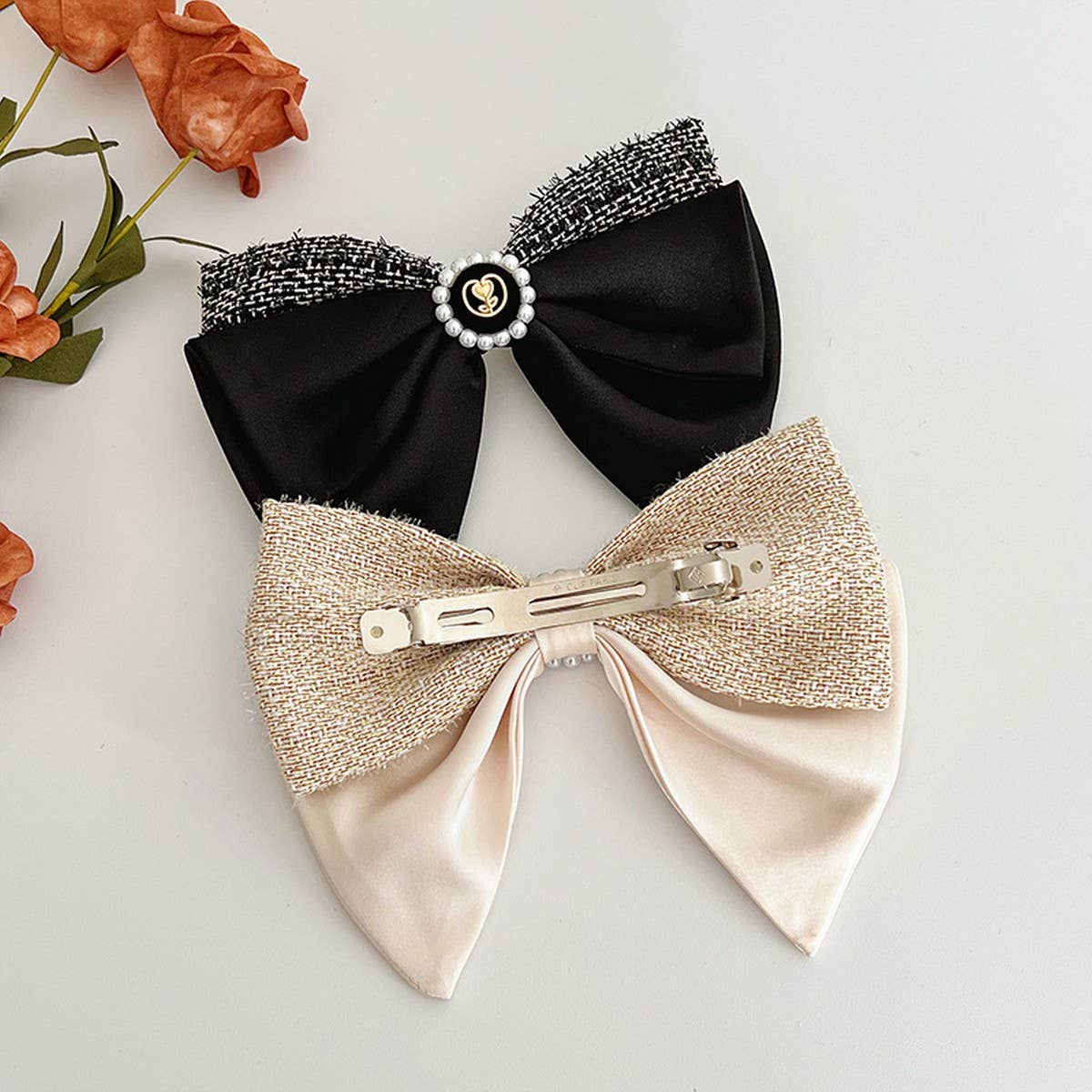SMALL FRAGRANT STYLE HIGH-END BOW HAIRPINS_CWAHA1192